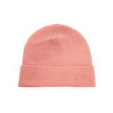 DISTRESSED WOOL BEANIE HAT IN