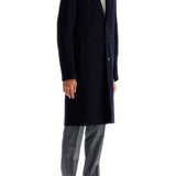 SINGLE-BREASTED WOOL COAT IN BOILED