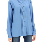 PLEATED BIB SHIRT WITH