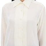 SILK CHARMEUSE BLOUSE SHIRT