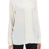 SILK CHARMEUSE BLOUSE SHIRT