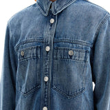 DENIM TALBOT BUTTON-UP