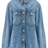 DENIM TALBOT BUTTON-UP