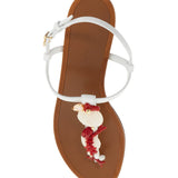 "NAPPA FLIP-FLOPS WITH CORAL