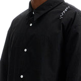 PADDED OVERSHIRT WITH EMBROIDERED LOGO