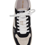 SNEAKER DICE LO BEIGE AND BLACK IN LEATHER AND SUEDE WITH RECYCLED MATERIALS