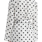 SILK POLKA DOT PAJAMA SHIRT