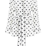 SILK POLKA DOT PAJAMA SHIRT