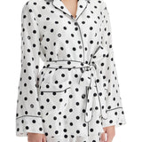 SILK POLKA DOT PAJAMA SHIRT