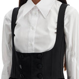 SILK TUXEDO VEST