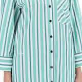 "OVERSIZED STRIPED POPLIN SHIRT