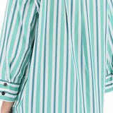 "OVERSIZED STRIPED POPLIN SHIRT