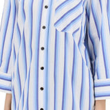 "OVERSIZED STRIPED POPLIN SHIRT