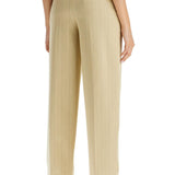 STRIPED TAPERED TROUSERS