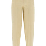 STRIPED TAPERED TROUSERS