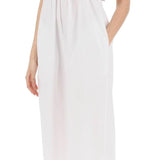 COTTON POPLIN MIDI DRESS IN