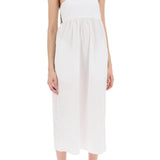 COTTON POPLIN MIDI DRESS IN