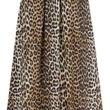 LONG LEOPARD PRINT MAXI SKIRT