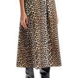 LONG LEOPARD PRINT MAXI SKIRT