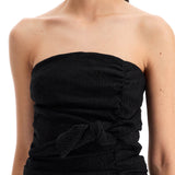 STRAPLESS VISCOSE TOP FOR