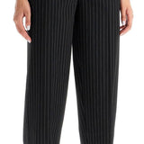 STRIPED TAPERED TROUSERS