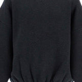 HOODED KNIT SWEATSHIRT WITH