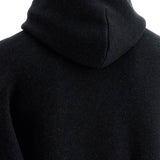 HOODED KNIT SWEATSHIRT WITH