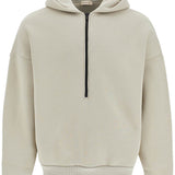 HOODED SWEATSHIRT WITH HALF ZIP