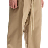 CARGO WOOL AND COTTON BLEND TROUSERS