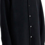 OVERSIZED VIRGIN WOOL BLACK SHIRT