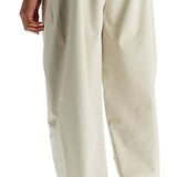 WIDE LEG NYLON TRACK PANTS IN CEMENT