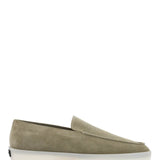 MINIMALIST SUEDE LOAFER IN SAGE GREEN WITH RUBBER SOLE