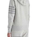 4-BAR HOODIE WITH ZIPPER AND