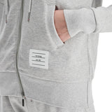 4-BAR HOODIE WITH ZIPPER AND