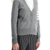 4-BAR MERINO WOOL CARDIGAN