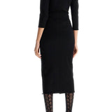 "MID-LENGTH VISCOSE KNIT DRESS"