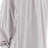 'OVERSIZED STRIPED POPLIN SHIRT