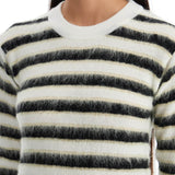 STRIPED CREWNECK PULLOVER