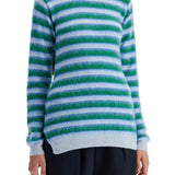 STRIPED CREWNECK PULLOVER