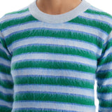 STRIPED CREWNECK PULLOVER