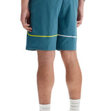 SPORTY BERMUDA SHORTS WITH CONTRASTING STITCHING