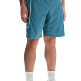 SPORTY BERMUDA SHORTS WITH CONTRASTING STITCHING