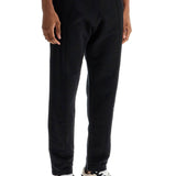 HIGH-WAISTED BLACK COTTON JOGGER PANTS