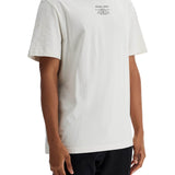 MEN'S ORGANIC COTTON WHITE T-SHIRT WITH PRINTED LOGO