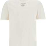 MEN'S ORGANIC COTTON WHITE T-SHIRT WITH PRINTED LOGO