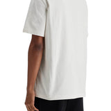 MEN'S ORGANIC COTTON WHITE T-SHIRT WITH PRINTED LOGO