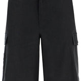 LINEN CARGO BERMUDA SHORTS FOR