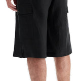 LINEN CARGO BERMUDA SHORTS FOR