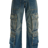 'IRINA' WIDE LEG CARGO JEANS