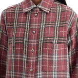 TWEED OVERSHIRT WITH APPLIQUE